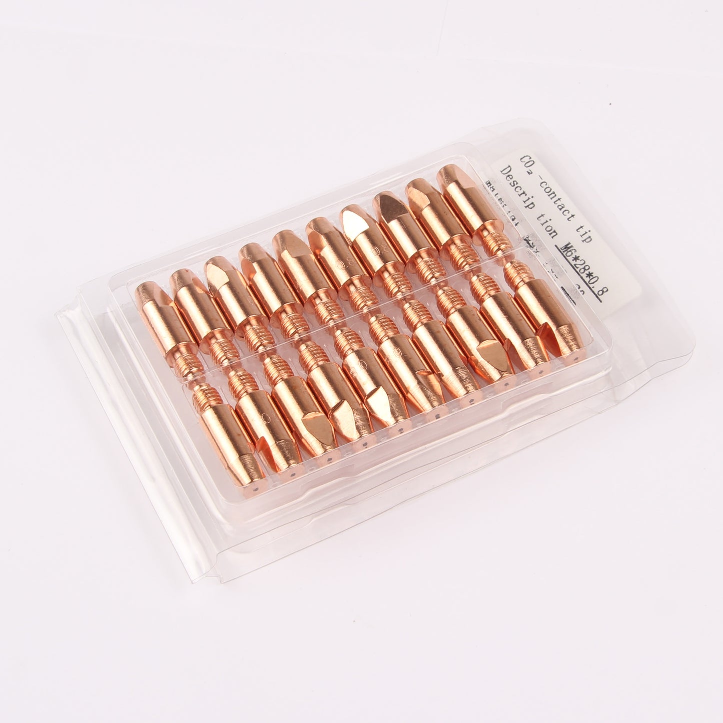 20Pcs MB 24KD Contact Tips Consumables M6*28mm Holder Torch Gun - KiwisLove