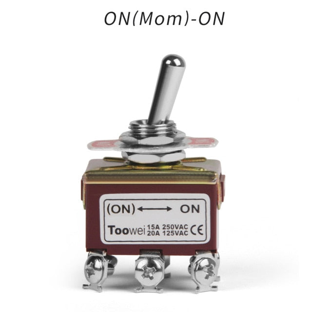 Rocker Toggle Switch 15A 250V 20A 125V DPST DPDT 4 6 Pin Screw Type - KiwisLove