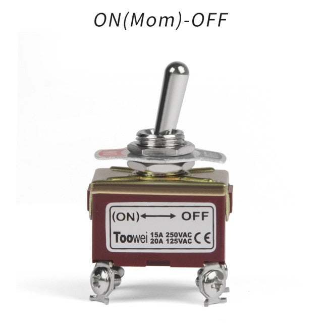 Rocker Toggle Switch 15A 250V 20A 125V DPST DPDT 4 6 Pin Screw Type - KiwisLove
