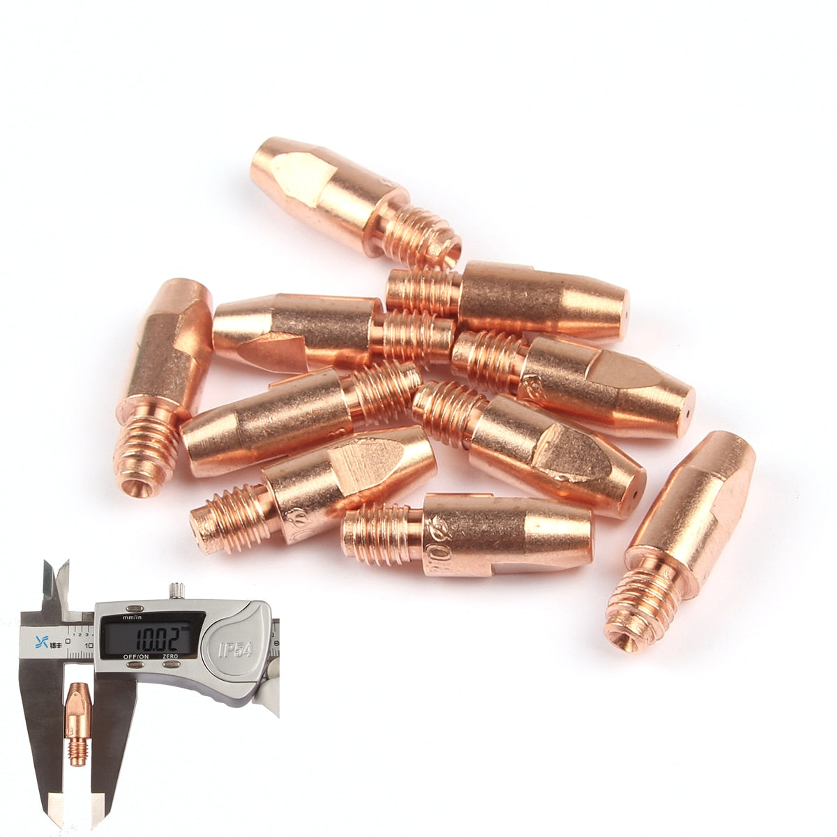 10Pcs MB 36KD Contact Tips Consumables M8*30mm 0.8/1.0/1.2mm Holder Torch Gun Nozzle MIG/MAG Co2/Gas Accessories Soldering Tool - KiwisLove