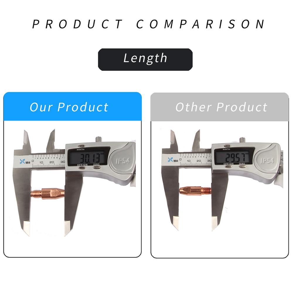 10Pcs MB 36KD Contact Tips Consumables M8*30mm 0.8/1.0/1.2mm Holder Torch Gun Nozzle MIG/MAG Co2/Gas Accessories Soldering Tool - KiwisLove