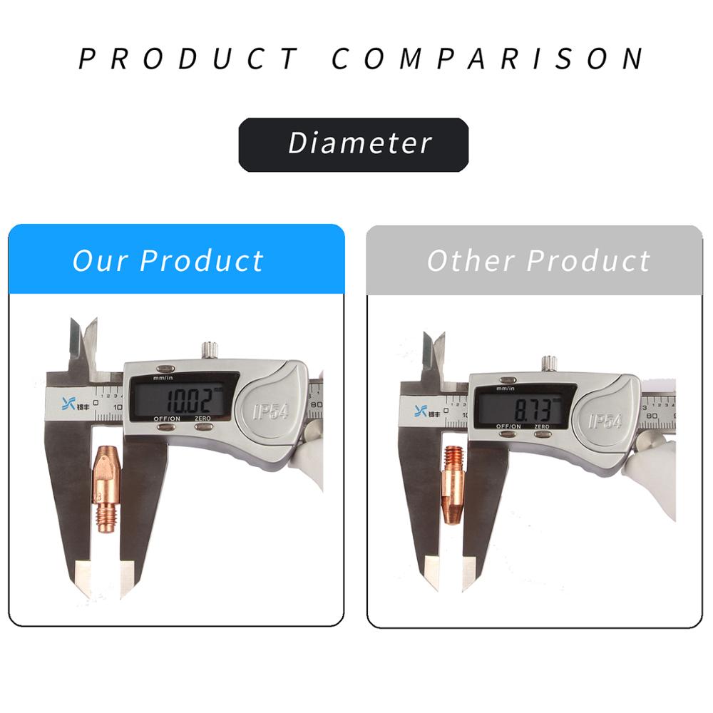 10Pcs MB 36KD Contact Tips Consumables M8*30mm 0.8/1.0/1.2mm Holder Torch Gun Nozzle MIG/MAG Co2/Gas Accessories Soldering Tool - KiwisLove