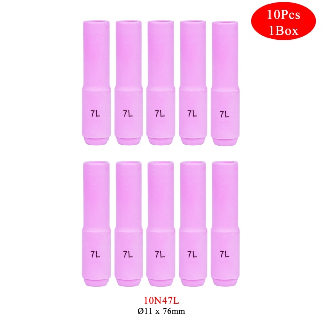 10Pcs 76mm 10N46L 10N47L 10N48L 10N49L 10N50L Alumina Nozzles - KiwisLove