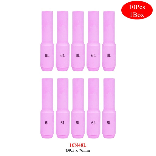 10Pcs 76mm 10N46L 10N47L 10N48L 10N49L 10N50L Alumina Nozzles - KiwisLove