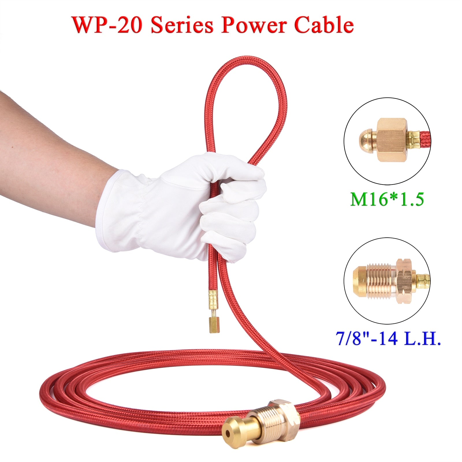WP20 TIG Torch Power Cable 7/8" US Type Connector M16*1.5 - KiwisLove