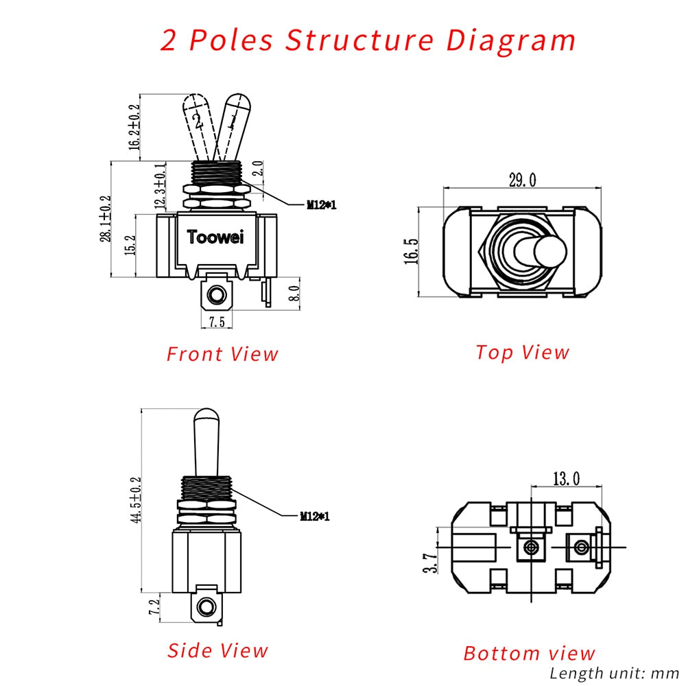 Rocker Toggle Switch Boat Car Home DIY - KiwisLove