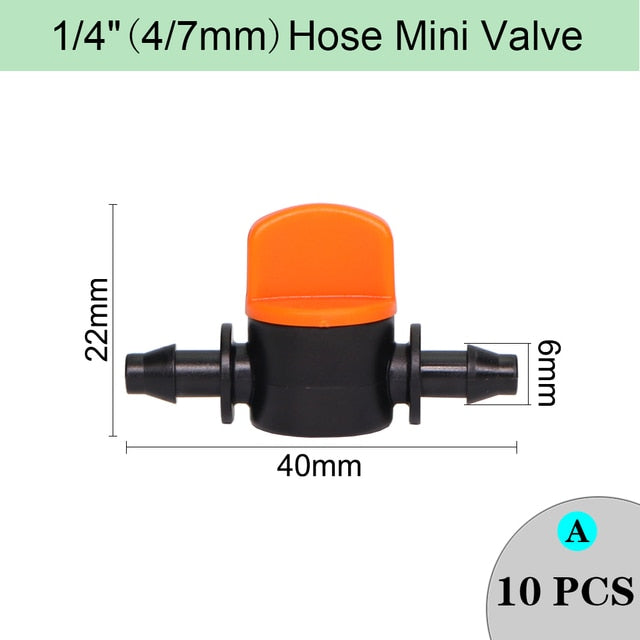 Drip Irrigation Mini Valve 1/2" 3/4" Male Thread To 16 20mm Pipe Water Switch Garden 4/7 8/11mm Hose Barbed WaterStop Connectors - KiwisLove