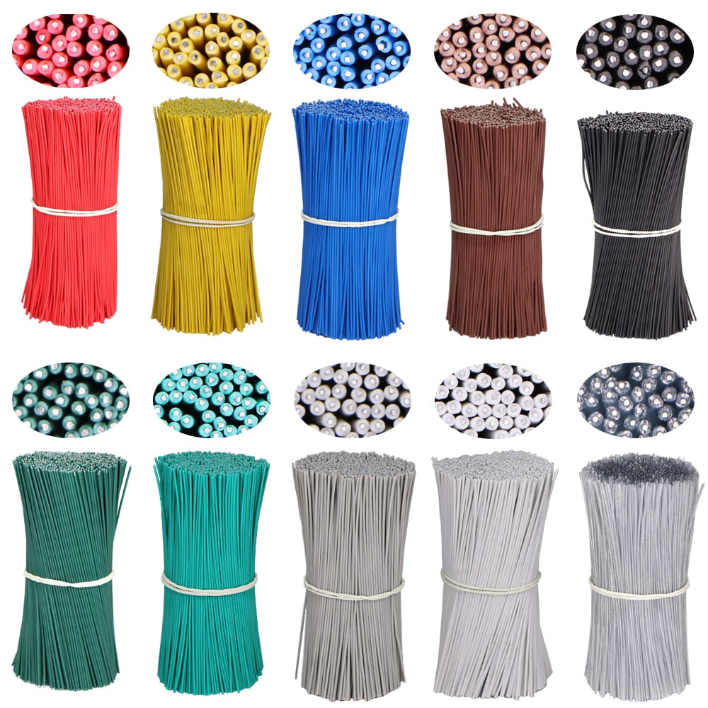 100PCS Round  Plastic Twist Tie with Iron Core Bendable Plant Training Wire - KiwisLove