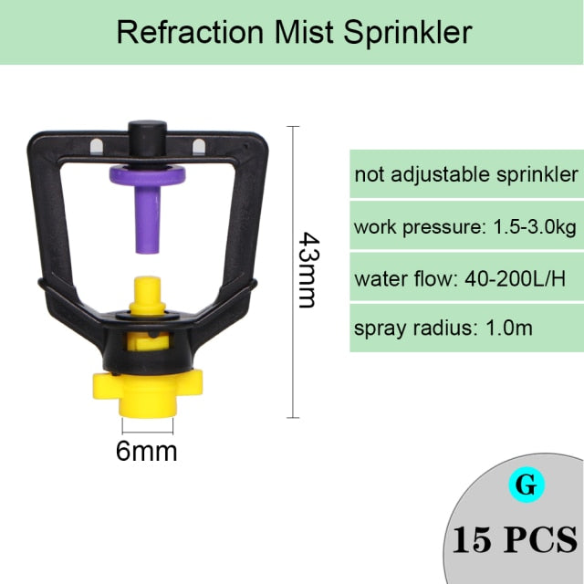 Irrigation Rotating Misting Refraction Hanging Nozzle Sprinkler Dripper - KiwisLove