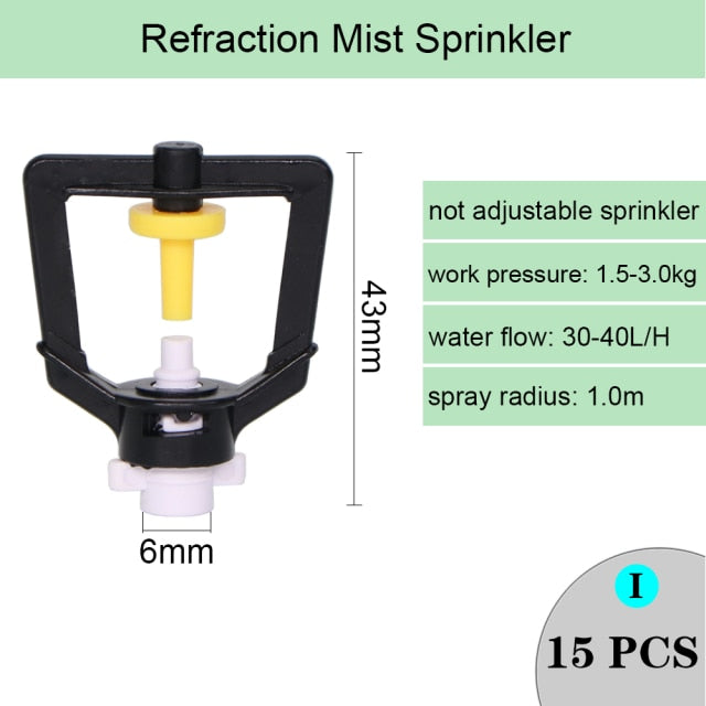 Irrigation Rotating Misting Refraction Hanging Nozzle Sprinkler Dripper - KiwisLove