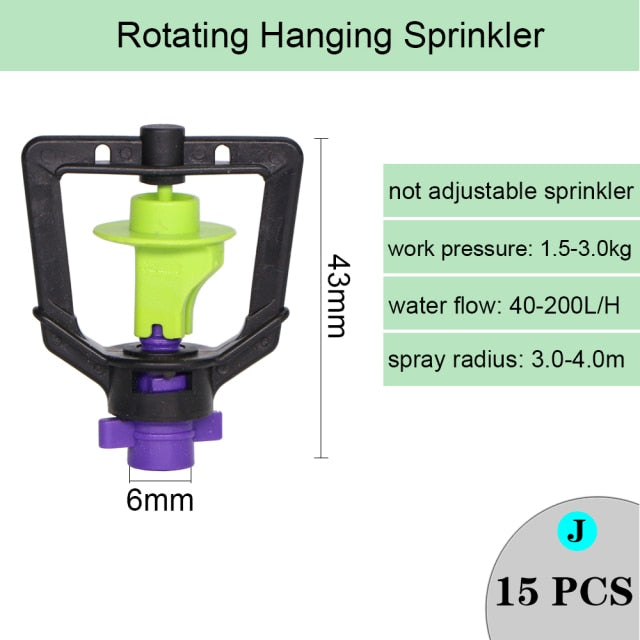 Irrigation Rotating Misting Refraction Hanging Nozzle Sprinkler Dripper - KiwisLove