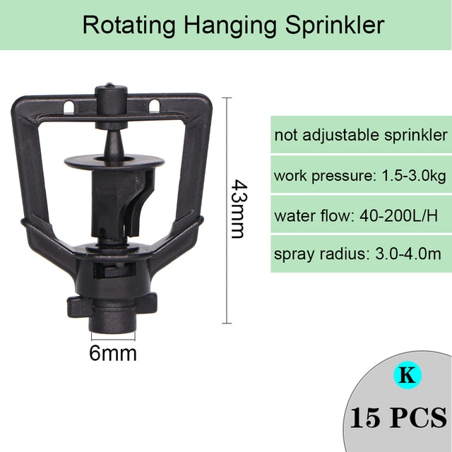 Irrigation Rotating Misting Refraction Hanging Nozzle Sprinkler Dripper - KiwisLove