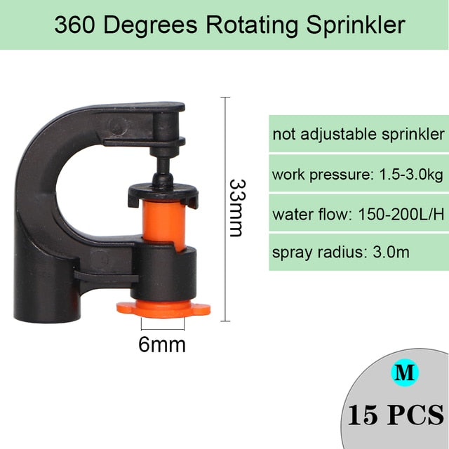 Irrigation Rotating Misting Refraction Hanging Nozzle Sprinkler Dripper - KiwisLove