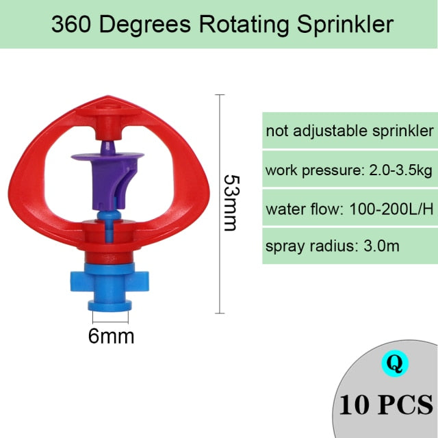 Irrigation Rotating Misting Refraction Hanging Nozzle Sprinkler Dripper - KiwisLove