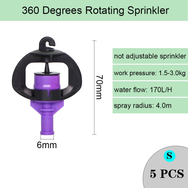 Irrigation Rotating Misting Refraction Hanging Nozzle Sprinkler Dripper - KiwisLove