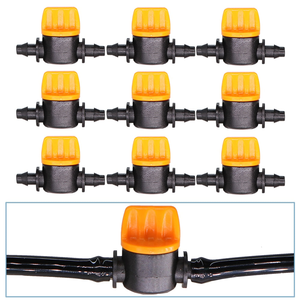 10PCS 1/4'' Barbed Mini Valve Shut Off Coupling Connectors - KiwisLove