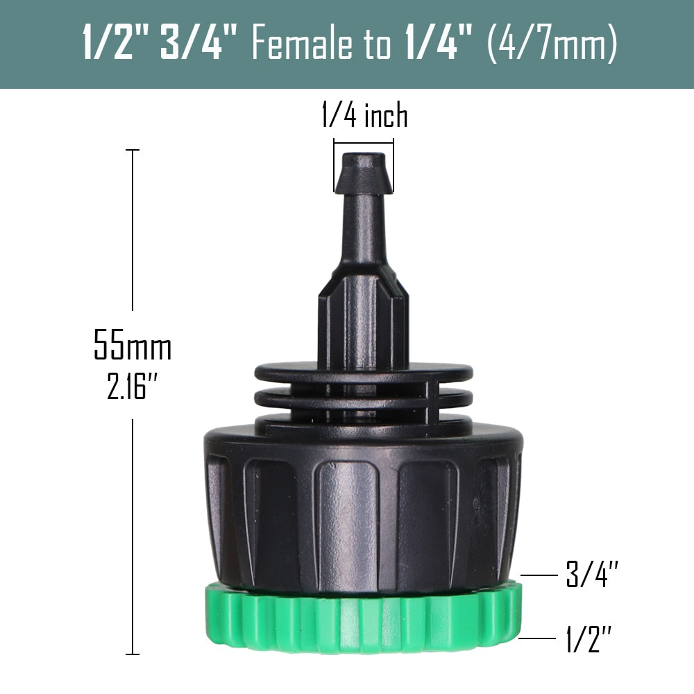 Garden Water Hose with Quick Connector Micro Drip Misting Irrigation Pipe - KiwisLove