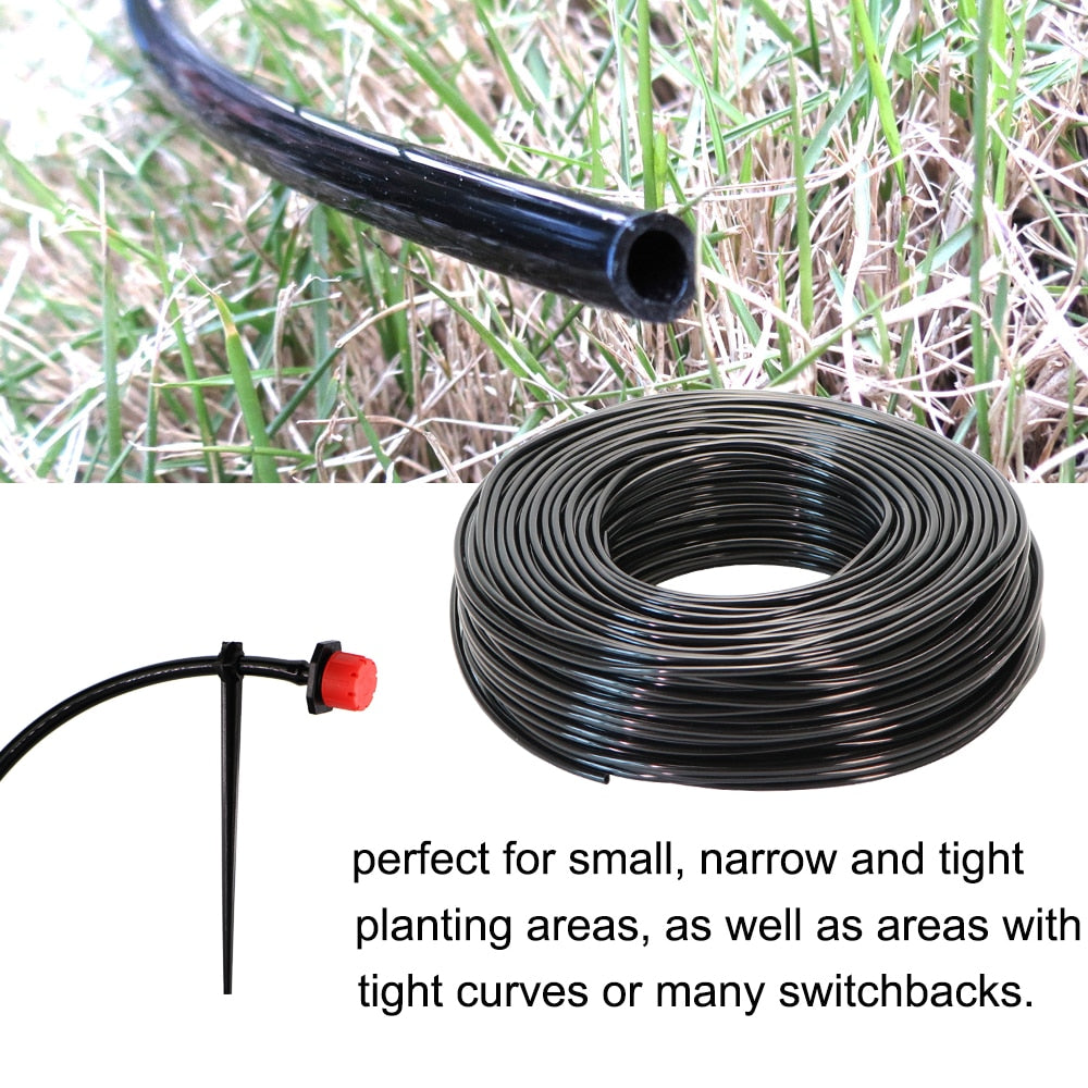 1/4" Hose Drip Irrigation Kit Transparent Bend Arrow Dripper Emitter Sprinkler - KiwisLove