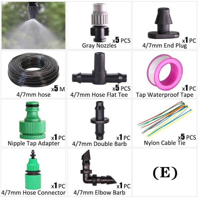 Automatic Spray Atomization Watering System Garden Drip Irrigation Kit - KiwisLove