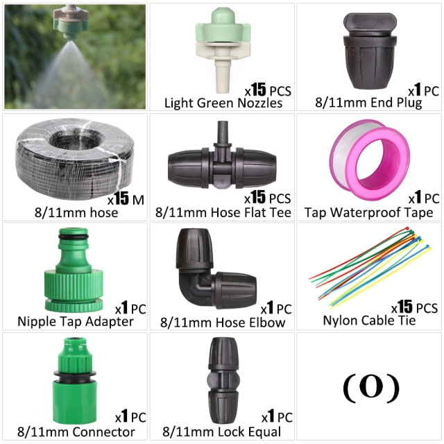 Automatic Spray Atomization Watering System Garden Drip Irrigation Kit - KiwisLove