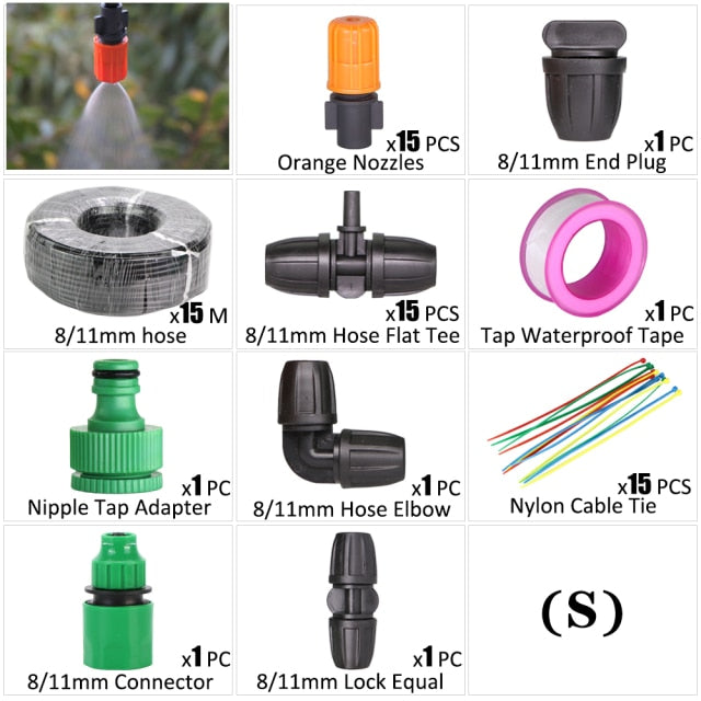 Automatic Spray Atomization Watering System Garden Drip Irrigation Kit - KiwisLove