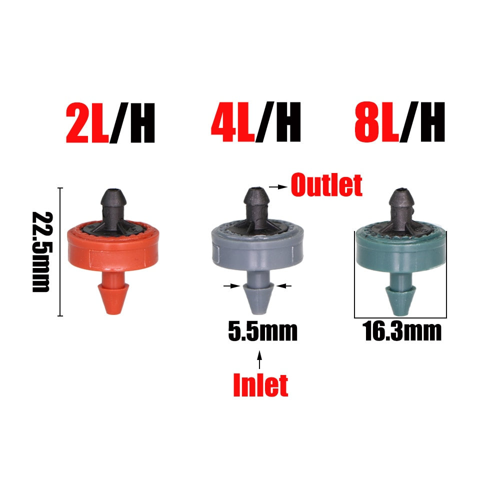 5-50m Drip Emitter Garden Irrigation Compensation Regulator System - KiwisLove