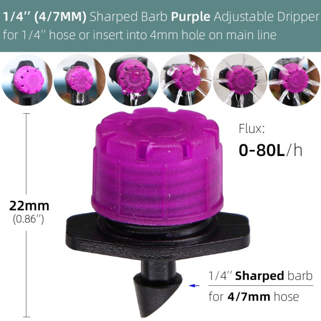 Garden Adjustable Nozzles Drip Irrigation Watering Sprinkler - KiwisLove