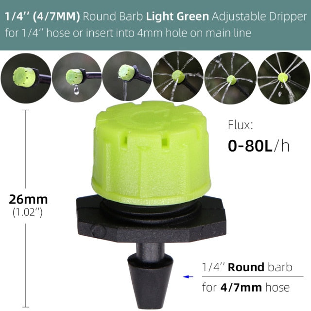 Garden Adjustable Nozzles Drip Irrigation Watering Sprinkler - KiwisLove