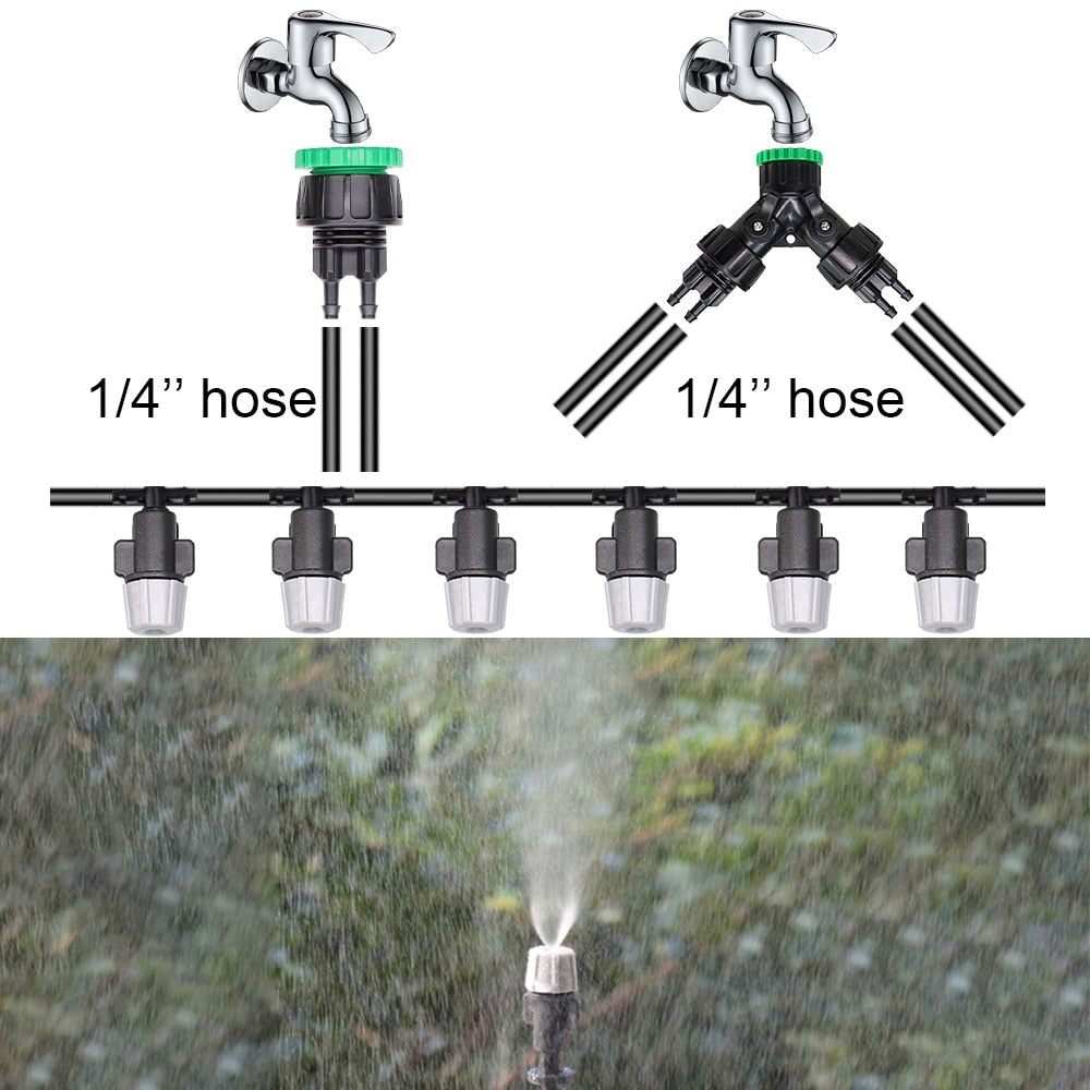 Micro Drip Irrigation Watering Kit System Automatic Self Water Adjustable - KiwisLove