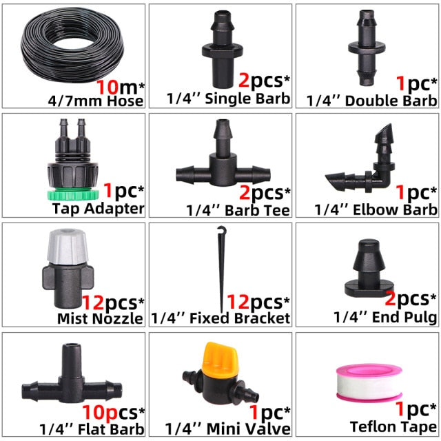 Micro Drip Irrigation Watering Kit System Automatic Self Water Adjustable - KiwisLove