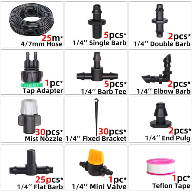 Micro Drip Irrigation Watering Kit System Automatic Self Water Adjustable - KiwisLove