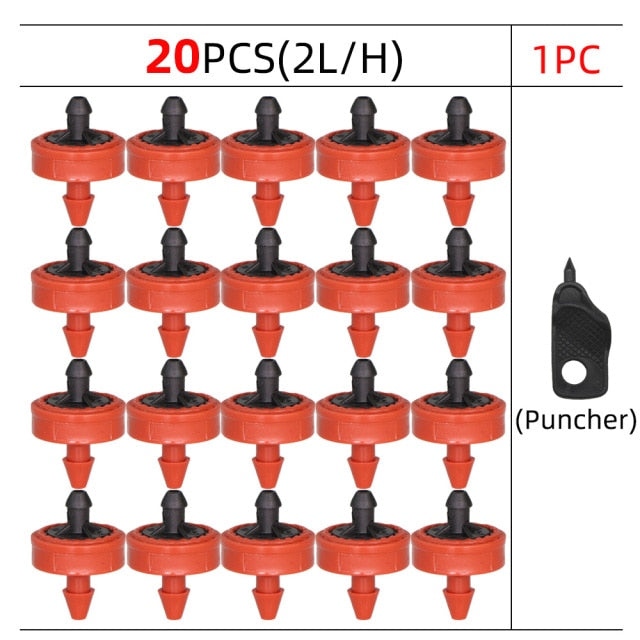 20PCS Pressure Compensating Emitter Dripper Self-cleaning Drip Irrigation - KiwisLove