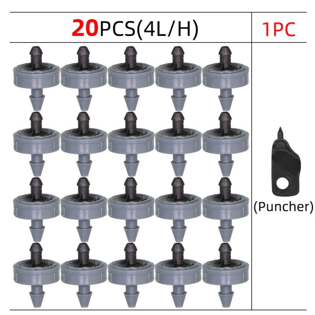 20PCS Pressure Compensating Emitter Dripper Self-cleaning Drip Irrigation - KiwisLove