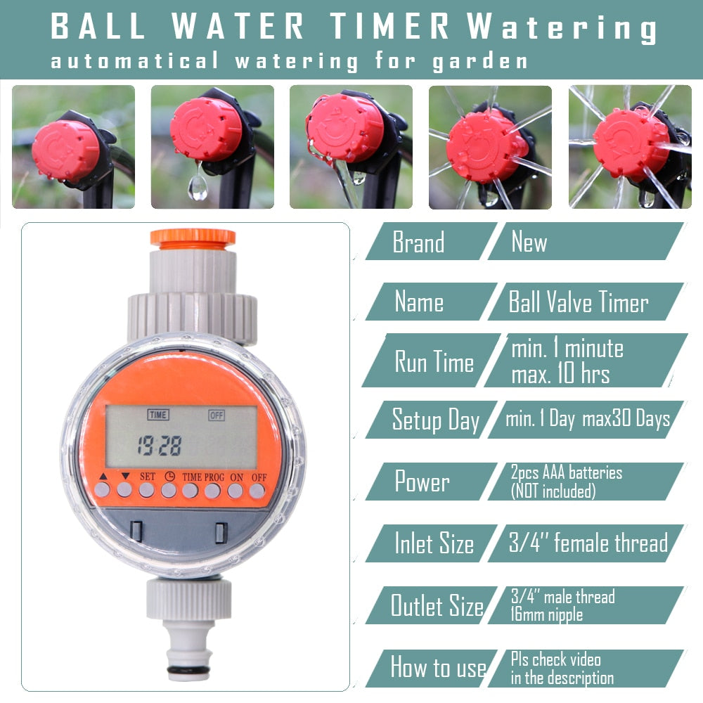 Automatic  Watering Adjustable Drip Irrigation System Timer Controller Kit - KiwisLove