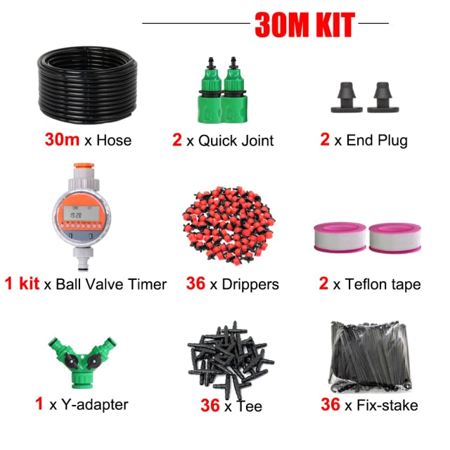 Automatic  Watering Adjustable Drip Irrigation System Timer Controller Kit - KiwisLove