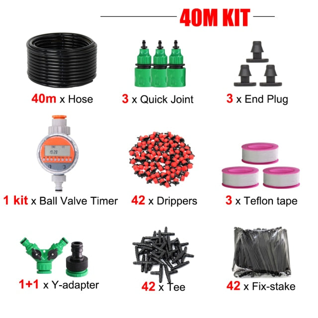 Automatic  Watering Adjustable Drip Irrigation System Timer Controller Kit - KiwisLove