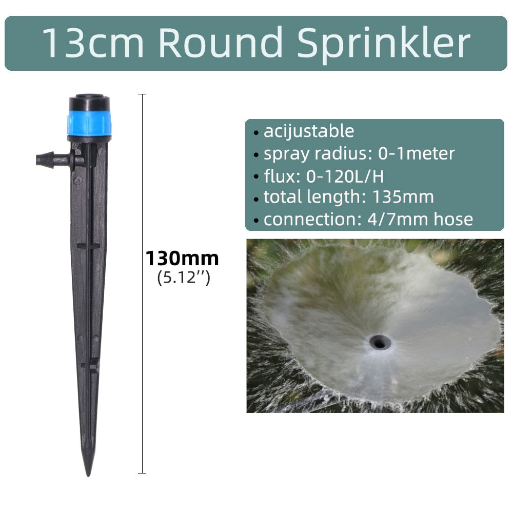20 pcs 360 Degree Adjustable 13cm Irrigation Dripper Inserting Ground - KiwisLove