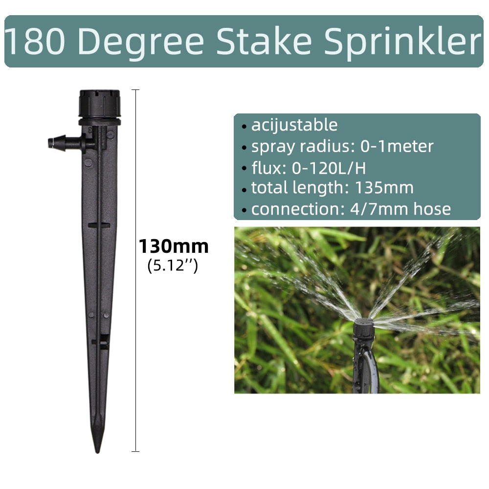 20 pcs 360 Degree Adjustable 13cm Irrigation Dripper Inserting Ground - KiwisLove