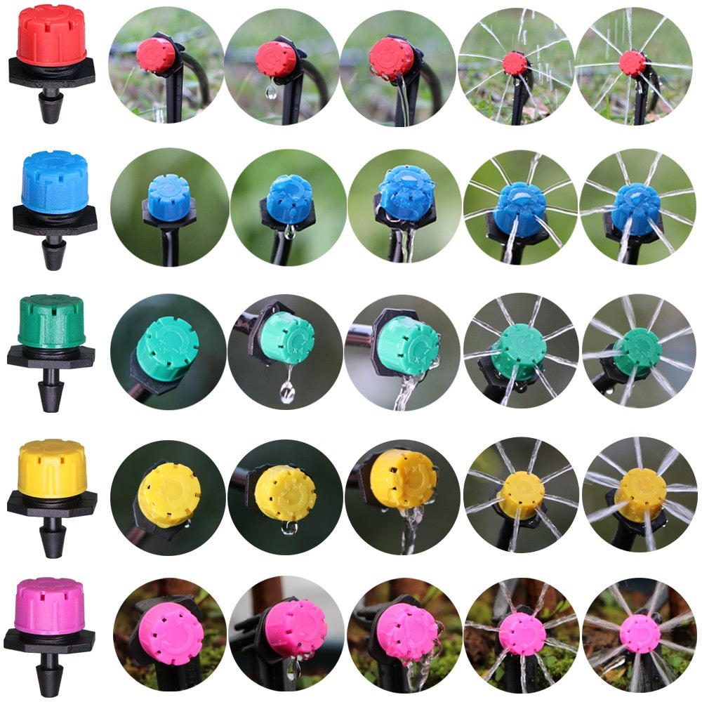 40 pcs 8-Holes Drippers Garden Irrigation Adjustable Spinkler Nozzle - KiwisLove