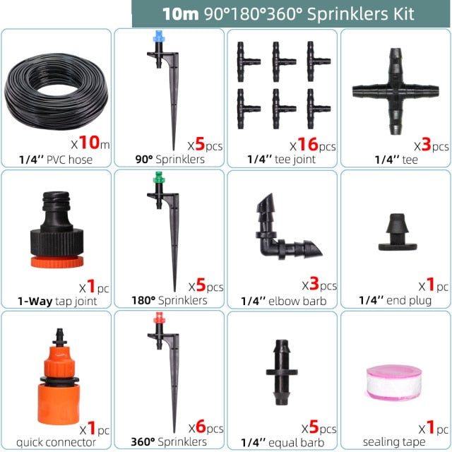 Garden Micro Drip Irrigation Kit Misting Watering System Automatic - KiwisLove