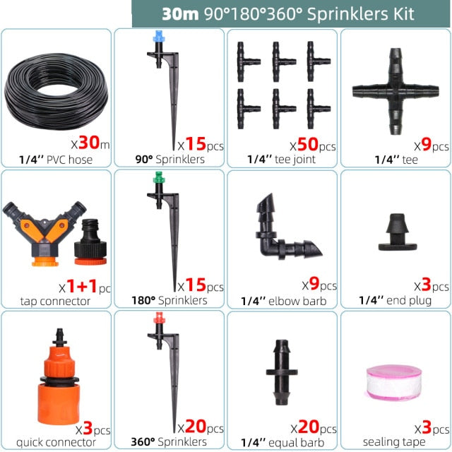 Garden Micro Drip Irrigation Kit Misting Watering System Automatic - KiwisLove