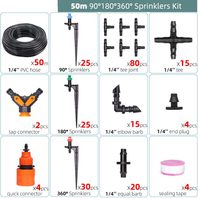 Garden Micro Drip Irrigation Kit Misting Watering System Automatic - KiwisLove