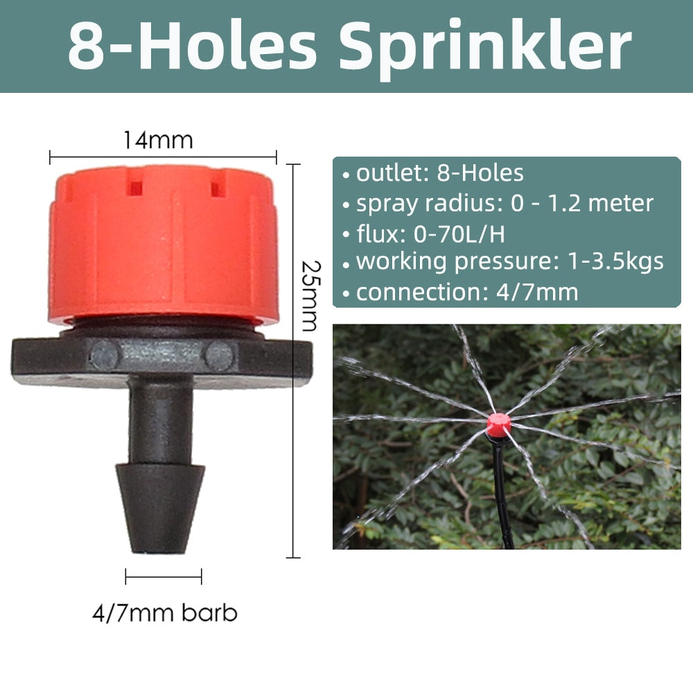 Greenhouse Brass Drip Irrigation Watering Kit System 1/4''Automatic - KiwisLove