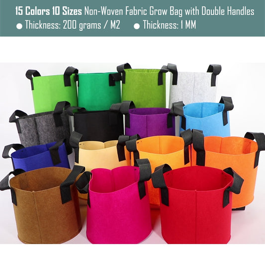 Grow Bags 1MM Thickness Eco Aeration Planting Pot with Handles - KiwisLove