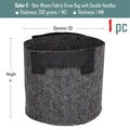 Grow Bags 1MM Thickness Eco Aeration Planting Pot with Handles - KiwisLove