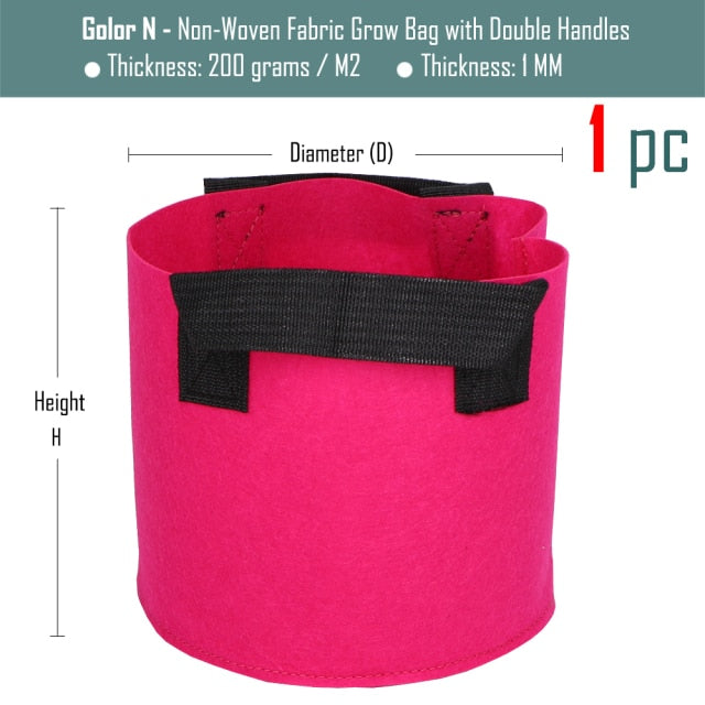 Grow Bags 1MM Thickness Eco Aeration Planting Pot with Handles - KiwisLove