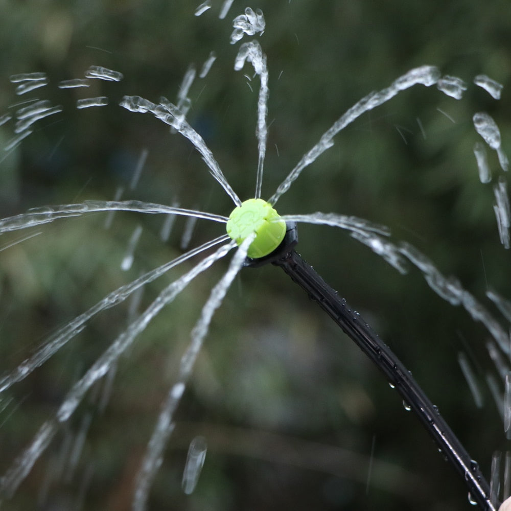 50 set Garden Irriate Adjustable Drippers 4/7MM Barb Tee Connectors Micro - KiwisLove