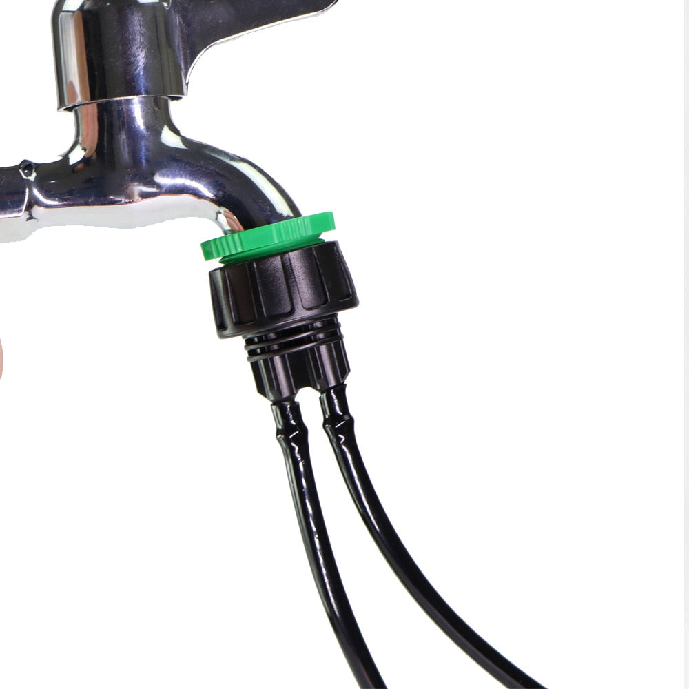 Watering PVC Hose Pipe Micro Irrigation Tubing Sprinkler 2-Way Barbed - KiwisLove