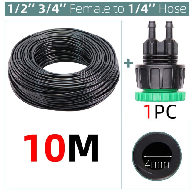 Watering PVC Hose Pipe Micro Irrigation Tubing Sprinkler 2-Way Barbed - KiwisLove