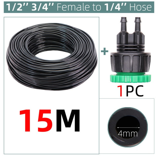 Watering PVC Hose Pipe Micro Irrigation Tubing Sprinkler 2-Way Barbed - KiwisLove